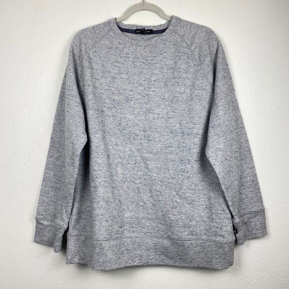 Banana Republic Men’s Cotton Blend Sweater Heather Gray Crewneck Sweatshirt XL - Picture 1 of 10